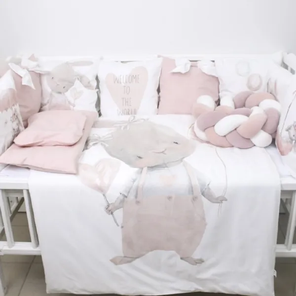 Детское постельное бельё PernaMea PM.105897/1 () Хлопок/ Белый Pink photo 1
