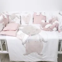 Детское постельное бельё PernaMea PM.105897/1 () Хлопок/ Белый Pink