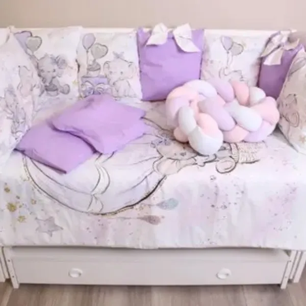 Детское постельное бельё PernaMea PM.105897/3 () Хлопок/ Бежевый Purple photo 1 Детское постельное бельё PernaMea PM.105897/3 () Хлопок/ Бежевый Purple photo 1
