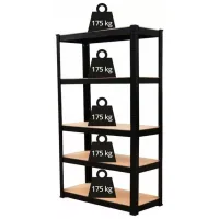 Стеллаж TopEshop P9040 180 x 90 x 40см cm / МДФ / Silver photo 2