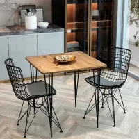 Scaun de bucătărie Prestige Wire Piele artificială/ Black photo 2
