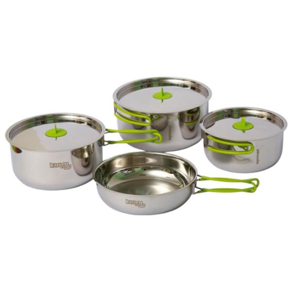 Посуда походная Pinguin Trio steel Количество в наборе - 7 photo 1