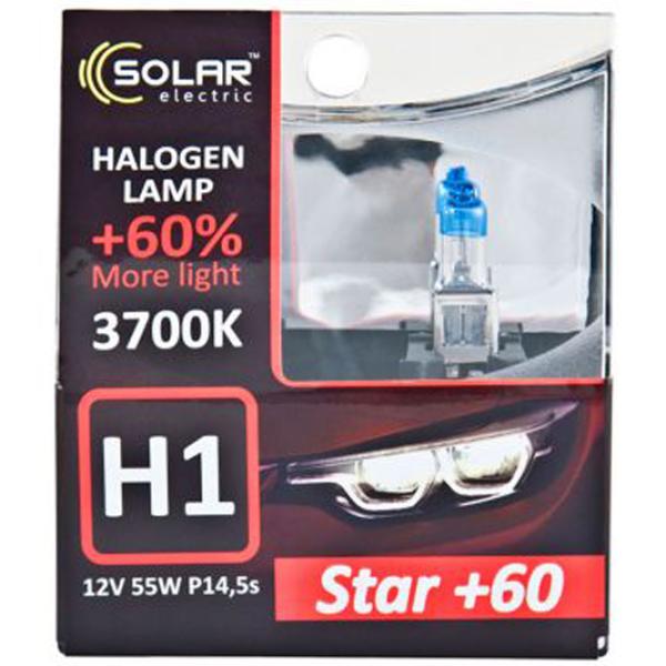 Автомобильная лампа Solar Starlight +60% Галоген / H1 / P14.5s / 55 Вт /  photo 2