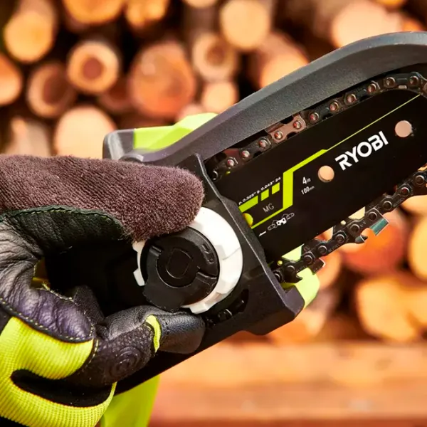 Цепная пила Ryobi RY18PSX10A-120 аккумуляторный/ Зеленый photo 5