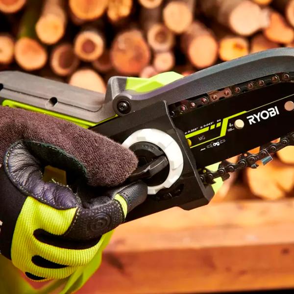 Цепная пила Ryobi RY18PSX10A-120 аккумуляторный/ Зеленый photo 6