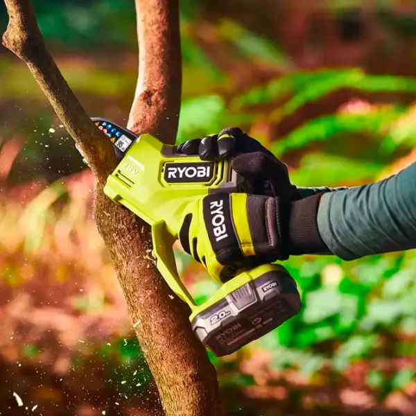 Цепная пила Ryobi RY18PSX10A-120 аккумуляторный/ Зеленый photo 7