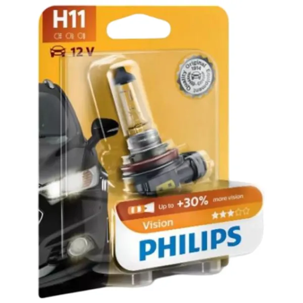 Автомобильная лампа Philips 12362PRB1  Галоген / H11 / PGJ19-2 / 55 Вт /  photo 2 Автомобильная лампа Philips 12362PRB1  Галоген / H11 / PGJ19-2 / 55 Вт /  photo 2