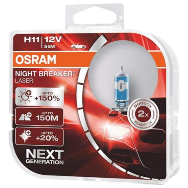 Автомобильная лампа Osram 64211NL-HCB Галоген / H11 / PGJ19-2 / 55 Вт /  photo 2 Автомобильная лампа Osram 64211NL-HCB Галоген / H11 / PGJ19-2 / 55 Вт /  photo 2