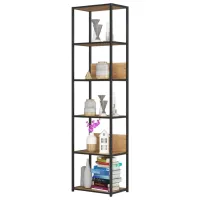 Etajeră Akord Loft 50 6P 192 x 50 x 32 cm / Metal / Black