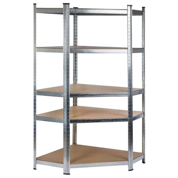Стеллаж Humberg HR-817 180 x 90 x 40см cm / МДФ / Silver photo 1