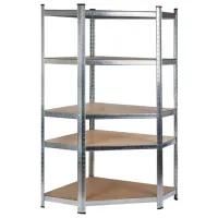 Etajeră TopEshop GC9040  180 x 90 x 40 cm / MDF / Silver