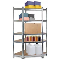 Etajeră TopEshop GC9040 180 x 90 x 40 cm / MDF / Silver photo 2