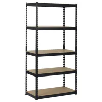 Etajeră Humberg HR-700 183 x 90 x 45 cm / MDF / Black