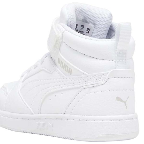 Botine pentru fete Puma Rebound V6 Mid Ac+ Inf PUMA White-Cool Light Gray 26 / White photo 9