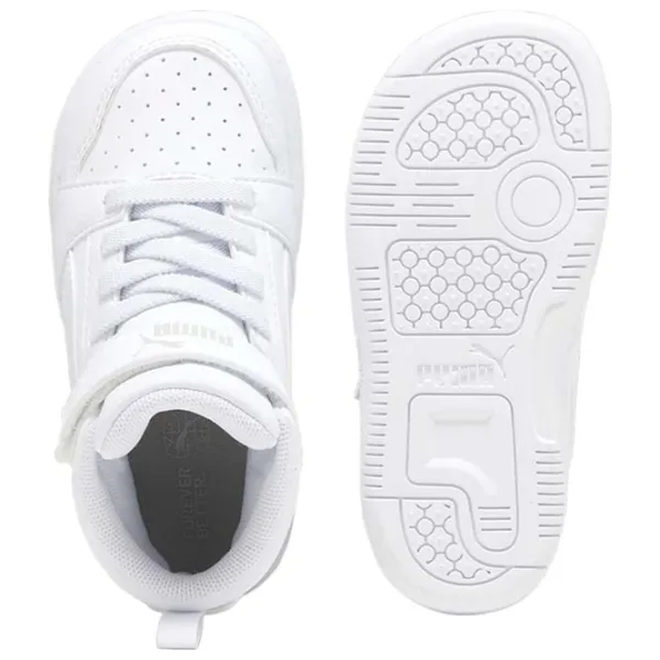 Botine pentru fete Puma Rebound V6 Mid Ac+ Inf PUMA White-Cool Light Gray 26 / White photo 10