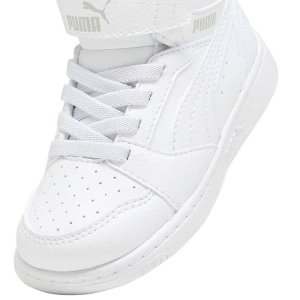 Botine pentru fete Puma Rebound V6 Mid Ac+ Inf PUMA White-Cool Light Gray 23 / White photo 7