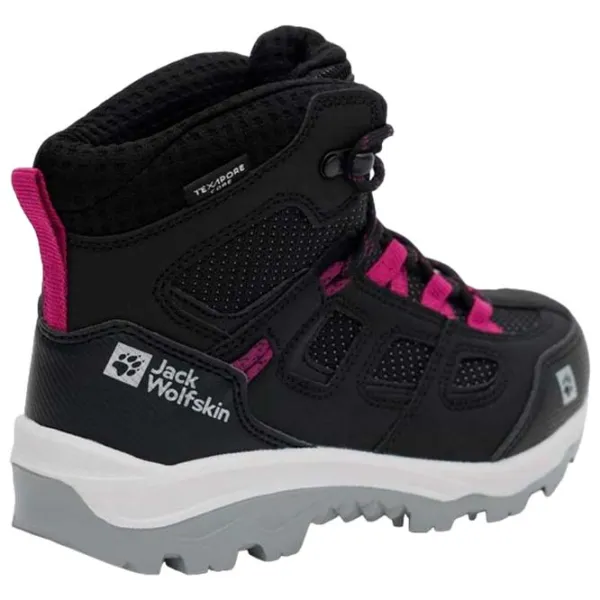 Botine pentru fete Jack Wolfskin Vojo Texapore Mid K Phantom/Pink 33 / Pink photo 7