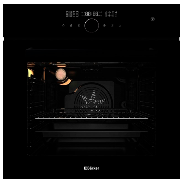 Cuptor încorporabil Backer Riki 16 AirSteam Soft 3150 W/ Black photo 1