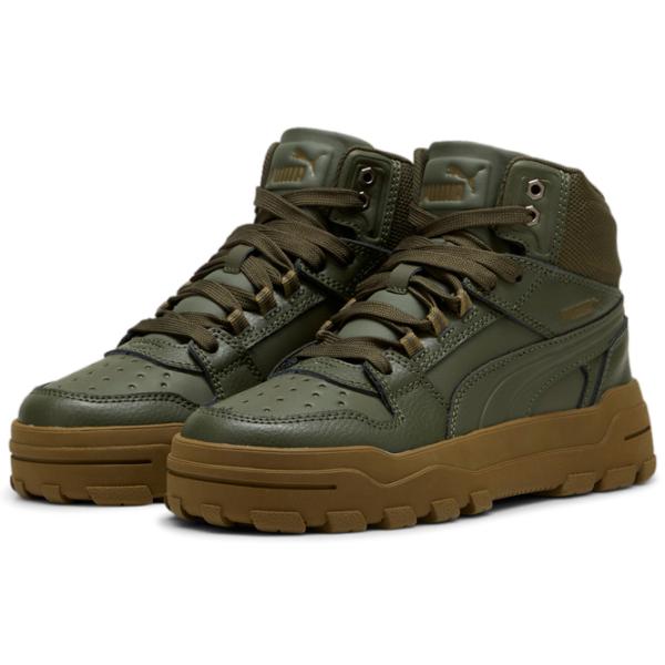 Botine pentru băieți Puma Rebound Abrupt Jr 35.5 / Olive photo 1