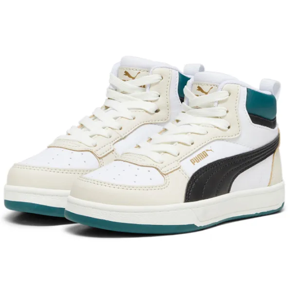 Botine pentru băieți Puma Caven 2.0 Mid Ps 30 / White photo 1