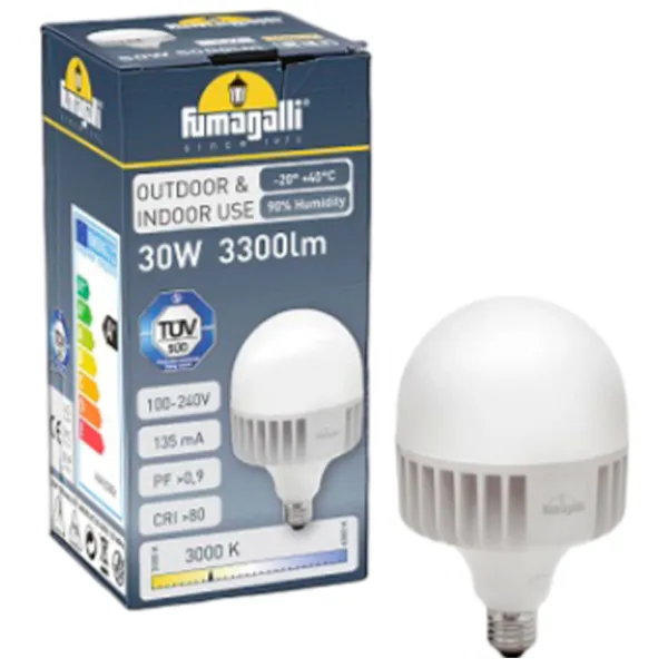 Bec LED Fumagalli H2LEDHIP3K  E27 / 30 W / 3000 K / 3300lm / White photo 2