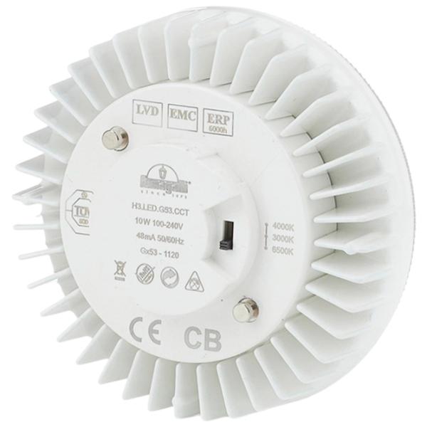 Лампочка светодиодная Fumagalli H2LEDG53CCT HLEDHIP3K GX53 / 7 Вт / 6500 К / 975лм / White photo 2 Лампочка светодиодная Fumagalli H2LEDG53CCT HLEDHIP3K GX53 / 7 Вт / 6500 К / 975лм / White photo 2