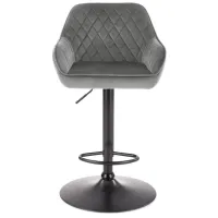 Барный стул Halmar H103  Бархат / Металл / Grey