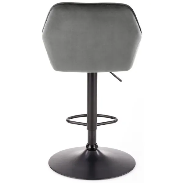 Scaun de bar Halmar H103  Catifea / Metal / Grey photo 4