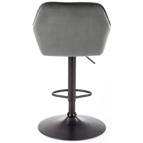 Scaun de bar Halmar H103  Catifea / Metal / Grey photo 4