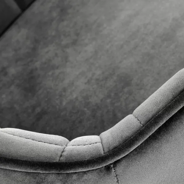 Scaun de bar Halmar H103  Catifea / Metal / Grey photo 6