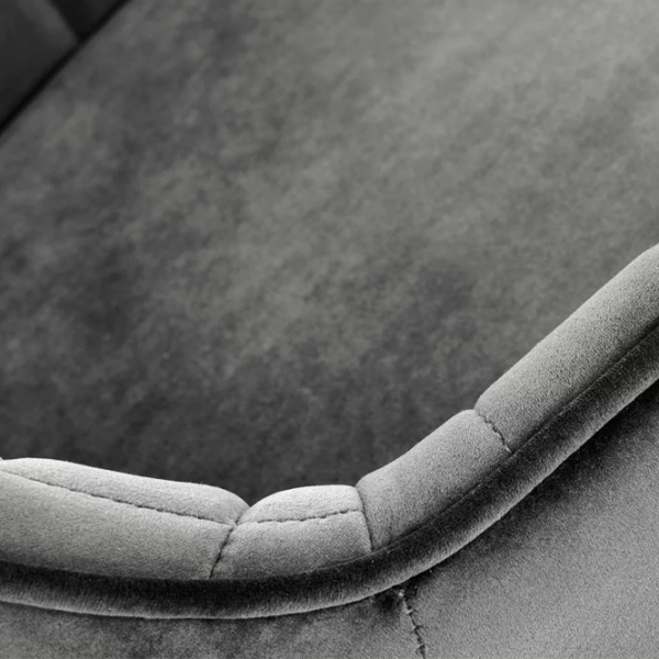Scaun de bar Halmar H103  Catifea / Metal / Grey photo 6