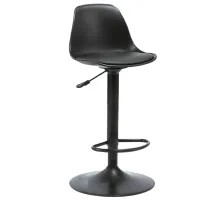 Барный стул Tempo Kondela 5438009 Экокожа / Металл / Черный