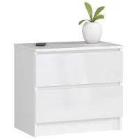 Тумбочки Acord K60 2SZ 54.8 x 60 x 40см / МДФ / White