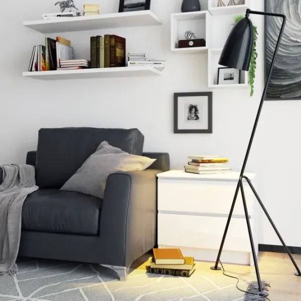 Noptiere Acord K60 2SZ 54.8 x 60 x 40 / MDF / White photo 3