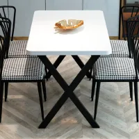 Masă de bucătărie Prestige 5746281 PAL/ White photo 3