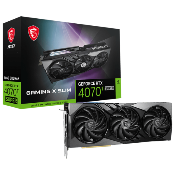 Видеокарта MSI GeForce RTX 4070 Ti SUPER GAMING X SLIM PCI Express x16 4.0 / 16 ГБ photo 5 Видеокарта MSI GeForce RTX 4070 Ti SUPER GAMING X SLIM PCI Express x16 4.0 / 16 ГБ photo 5