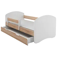 Pat pentru copii ACMA Meble Acma III Happy 80 x 160 cm / PAL / White