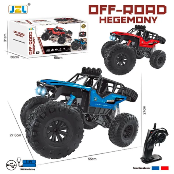 Mașină JZL Four-Wheel Climbing Car Off-Road Hegemony 2270  / 2.4 GHz / Blue photo 7 Mașină JZL Four-Wheel Climbing Car Off-Road Hegemony 2270  / 2.4 GHz / Blue photo 7