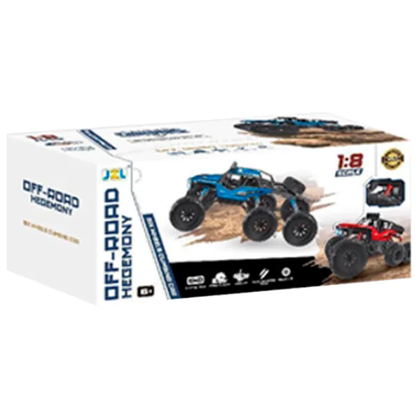 Mașină JZL Six-Wheel Climbing Car Off-Road Hegemony 2280  / 2.4 GHz / Red photo 5