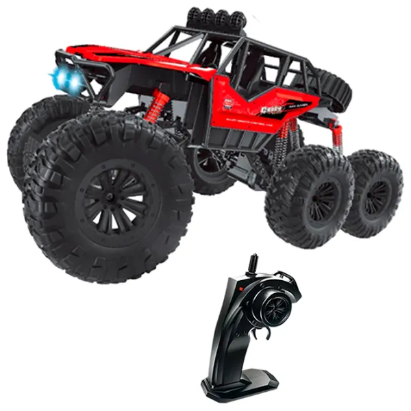 Mașină JZL Six-Wheel Climbing Car Off-Road Hegemony 2280  / 2.4 GHz / Red photo 6