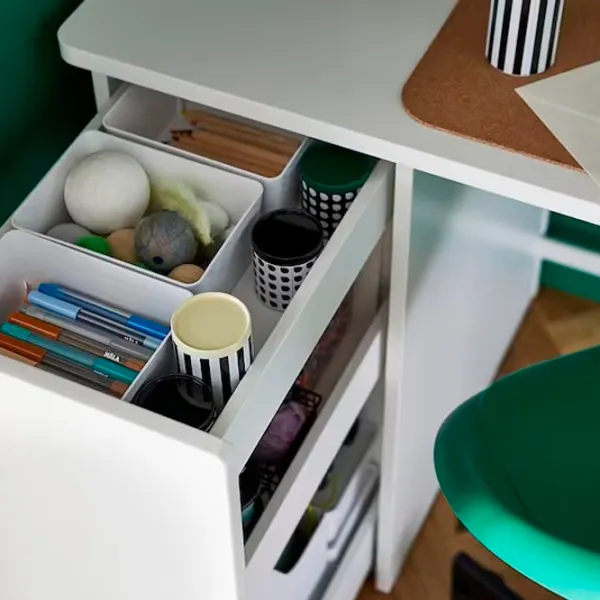 Офисный стол Ikea Larande МДФ/ Белый photo 4