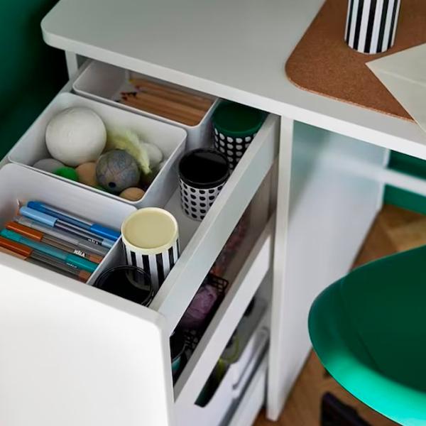 Офисный стол Ikea Larande МДФ/ Белый photo 4