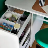 Офисный стол Ikea Larande МДФ/ Белый photo 4