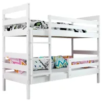 Pat pentru copii BMS Group Eryk 90 x 200 cm / Masiv / White