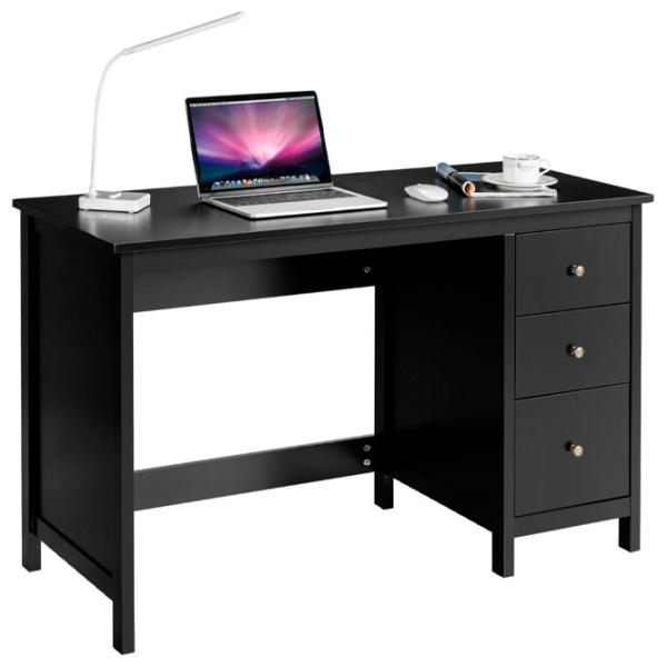 Masă de birou Costway CB10414BK MDF/ Black photo 1