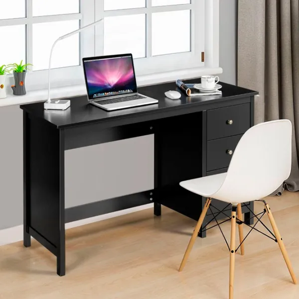 Masă de birou Costway CB10414BK MDF/ Black photo 3