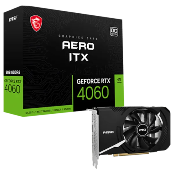 Видеокарта MSI GeForce RTX 4060 AERO ITX OC PCI Express x8 4.0 / 8 ГБ photo 5