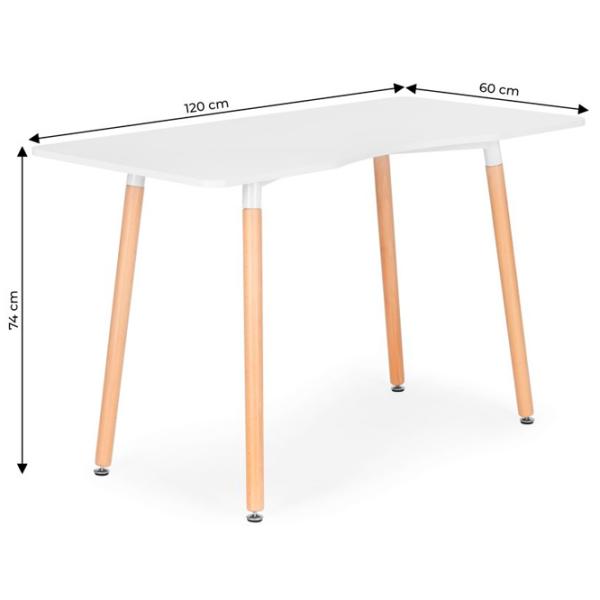 Masă de birou Modern Home KJOD-01 MDF/ White photo 3