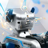 Mașină JZL Eight-Wheeled Stunt Robot Dog 2950-1 / 2.4 GHz / Gray photo 5