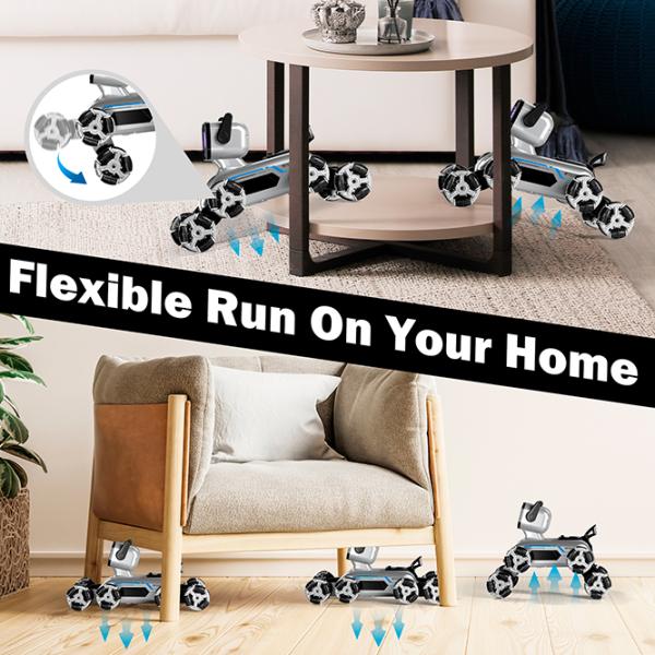 Mașină JZL Eight-Wheeled Stunt Robot Dog 2950-1  / 2.4 GHz / Gray photo 6 Mașină JZL Eight-Wheeled Stunt Robot Dog 2950-1  / 2.4 GHz / Gray photo 6